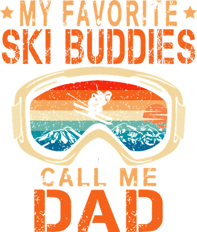 retro My Favorite Ski Buddies Call Me Dad father's day Coaster