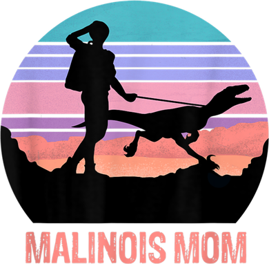 Retro Malinois Mom Hiking Maliraptor Maligator Womens Women's Sweatshirt