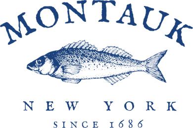 Retro Montauk New York Fishing Golf Towel
