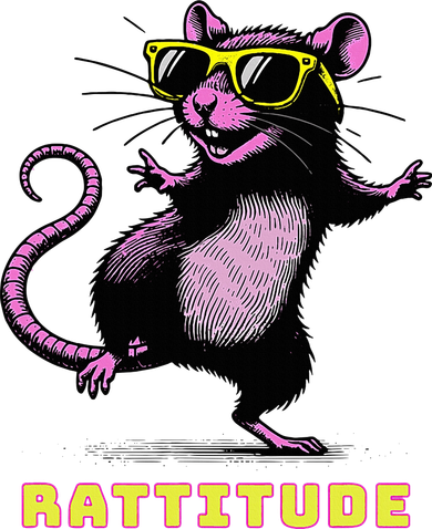 Rat Meme Rattitude Rat Sunglasses Dancing Toddler Hoodie