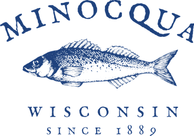 Retro Minocqua Wisconsin Fishing Baby Bodysuit