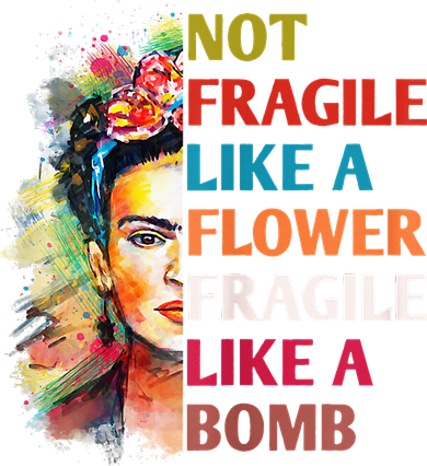 retro Not Fragile Like A Flower Fragile Like A Bomb For Mousepad