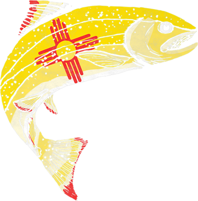 Retro New Mexico Flag Trout Vintage Fly Fishing Graphic Women's Tank Top
