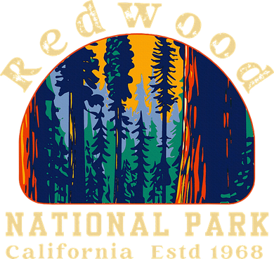 Redwood National Park California Retro Vintage Camping Women's T-Shirt