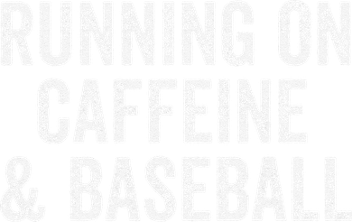 Running On Coffee And Baseball Caffeine Lover Coaster