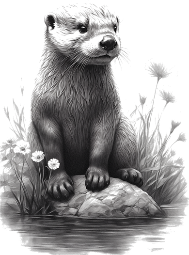 River Otter for Cute Otter Animal Funny Toddler T-Shirt
