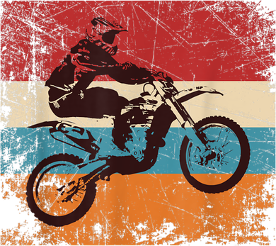 Retro Off Road Motorcycle Motocross Enduro Women's Long Sleeve Shirt