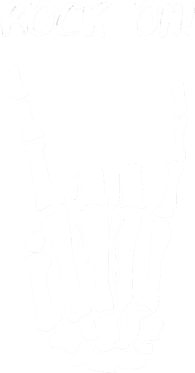 Rock On Skeleton Rock And Roll Halloween Costume Idea Button