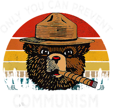 Retro Only You Can Prevent Communism Bear Camping Tote Bag
