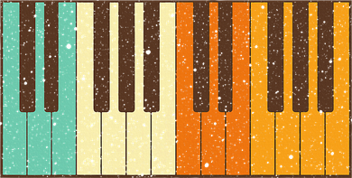 Retro Piano Design For Musician Piano Player Kids Sweatshirt
