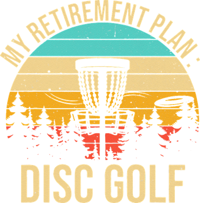 retirement plan disc golf funny disc golfing golfer frolfing Kids T-Shirt