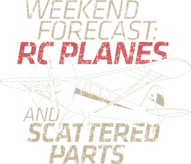 RC Plane Gift Weekend Forecast RC Pilot Model Airplane Lover Kids Sweatshirt