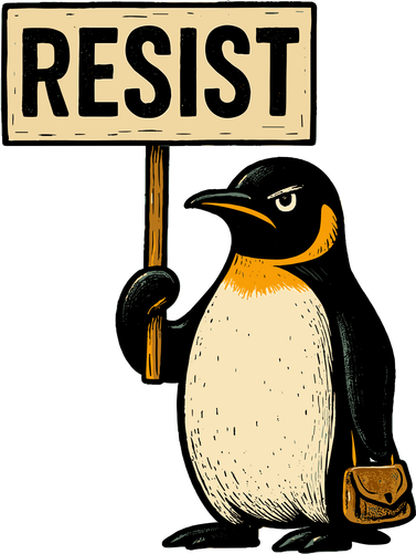 Resist Penguin Women's Sweatshirt