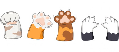 Rock Paper Scissors Razor Tipped Murder Mittens Fun Cat Paws Women's Hoodie