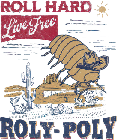 Roly Poly Western Rodeo Cowboy Dung Beetle Retro Baby Bodysuit