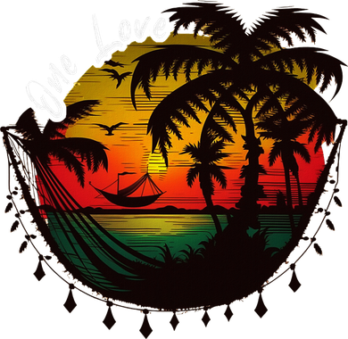 Rasta Reggae Sunset One Pride Love Rastafari Jamaican Long Sleeve Shirt