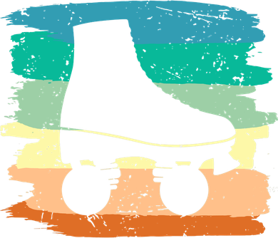 Roller Skating Art 80s Roller Derby Rollerskate Kids T-Shirt