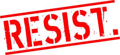 Resist. Vintage Army Stamp Anti Trump Resistance Tumbler