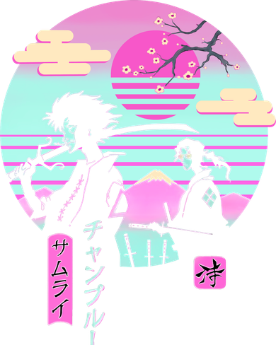 Retro Samurai Chillhop Anime Women's Tank Top