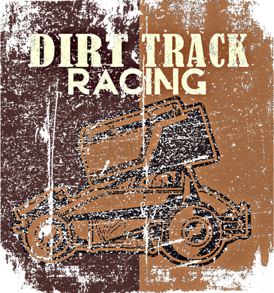 Retro Sprint Car Dirt Track Racing Race Motorsport Fan Gift Toddler T-Shirt