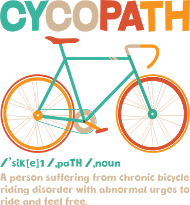 Retro Style Colors Cycopath Definition Ornament