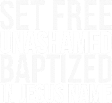 retro Set free unashamed baptized in Jesus name 11oz C Handle Ceramic Mug