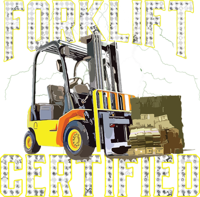 Retro Style Funny Forklift Operator Forklift Certified Backpack