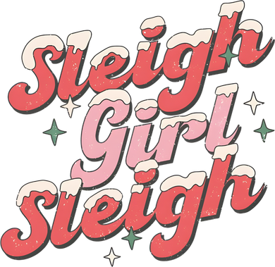 Retro Sleigh Sleigh Xmas Holiday Christmas Gift Coaster