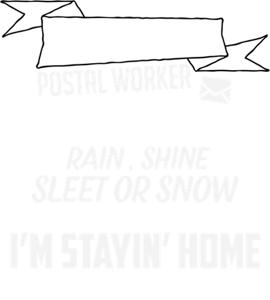 Rain Shine Sleet Funny Retired Postal Worker Mailman Gift Ornament
