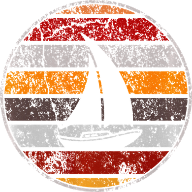 Retro Smooth Sailing Vintage Sailboat Vacation Island Button