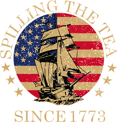Retro Spilling The Tea Since 1773 4th Of July Gift Kids Hoodie