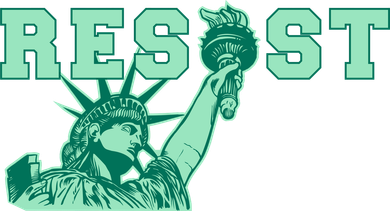 Statue of Liberty Resist Graphic Resistance Anti Trump Beanie
