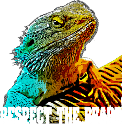 Respect The Beard Funny Bearded Dragon Gift Bucket Hat