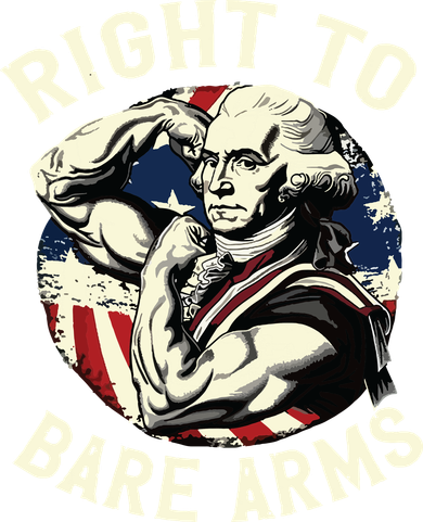 Right To Bare Arms 4th Of July Funny Gym George Washington Toddler Hoodie