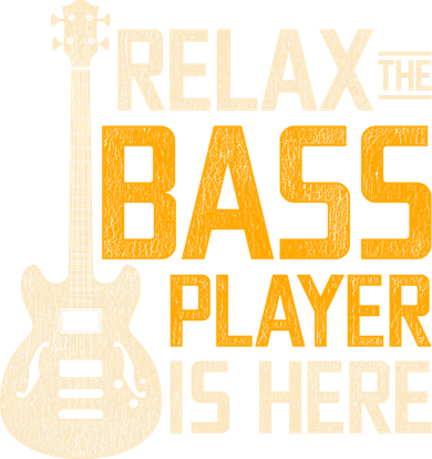Relax The Bass Player Is Here Bass Guitar Gift Kids T-Shirt