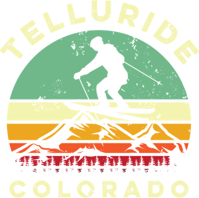 Retro Telluride Colorado Skiing Vintage Skier 70s Ski Lover Cute Gift Bucket Hat