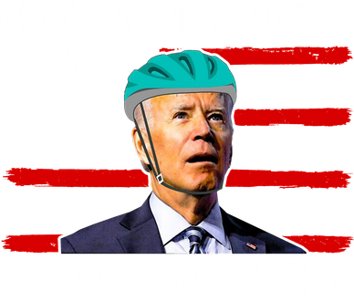 Running The Country Is Like Riding A Bike Funny Biden Baby Bodysuit