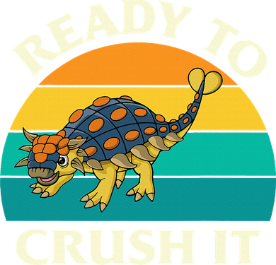 Ready To Crush It Dinosaur Dino Paleontologist Ankylosaurus Baby Bodysuit