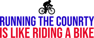 Running The Country Is Like Riding A Bike Joe Biden Funny Baby Bodysuit