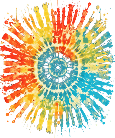 Retro Tie Dye 60s 70s Hippie Aesthetic Graphic Art 100 Toddler Long Sleeve