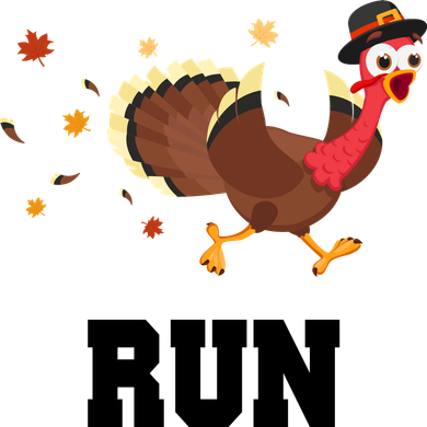 Run Turkey Funny Thanksgiving Polo
