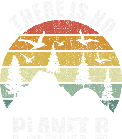 Retro There Is No Planet B Save Earth Earth Day Vintage Gift Women's V-Neck T-Shirt