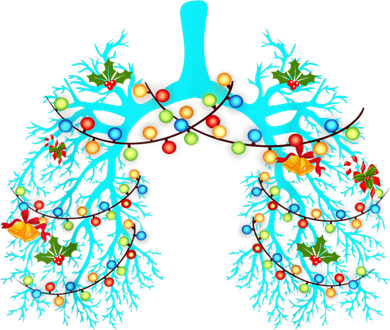 Respiratory Therapy Lung Christmas Xmas Light Ornament Kids T-Shirt