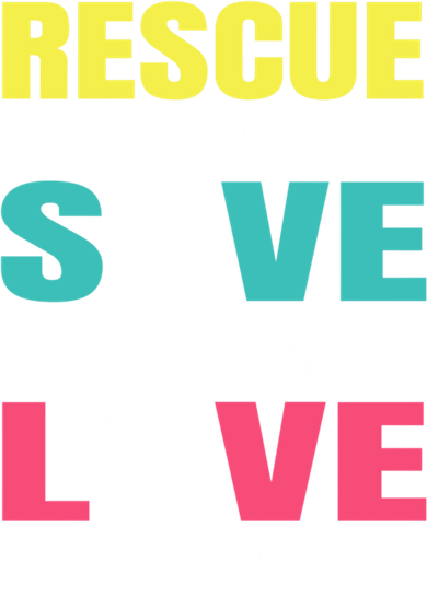 Rescue The Mistreated Save Injured Animal Rights Rescue Gift Women's Long Sleeve Shirt