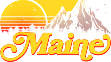 Mountains In Maine Coaster