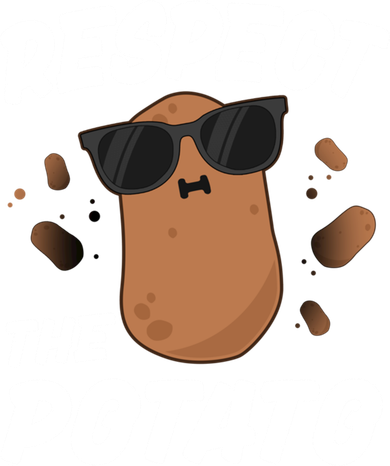 Respect The Potato Gift For Kids Boys Men Funny Vegetable Gift Baby Bodysuit