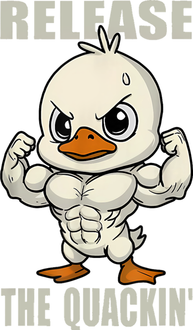 Release The Quackin Duck Gym Weightlifting Bodybuilder Toddler Sweatshirt