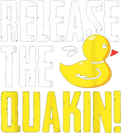 Release The Quackin! Graphic Rubber Duck Visor