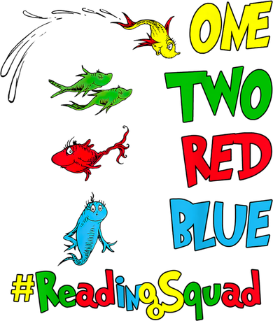 Reading Teacher Squad Oh The Places One Two Red Blue Fish Doggie Tank