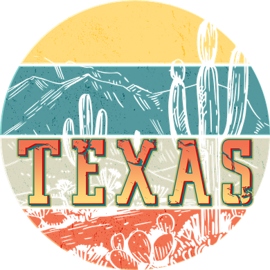 Retro Texas Desert Emblem Baby Bodysuit